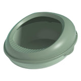 Maxbell Cat Litter Box Sandbox Detachable Design Bedpan for Adult Cats Kittens Green