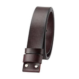 Maxbell Replacement Belt Strap Western Belt without Buckle for Men Jeans Replacement Dark Brown