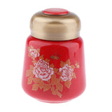 Max Maxb Leakproof Empty Ceramic Powder Makeup Pot Honey Tea Tin Bottle Containers Red