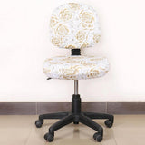 Max Elastic Separate Office Computer Rotating/Swivel Chair Cover  Rose_Yellow