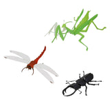 Maxbell 3Pcs Paper Crafts DIY Kits Dragonfly Model Home Office Decoration Handmade