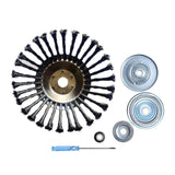 Maxbell Wire Swivel Brush Trimmer Head for Garden Power Tools Polishing Cleaning