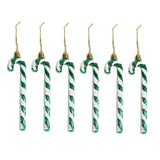 Maxbell 6x Christmas Tree Candy Cane Crutch Decoration Gift for New Year Xmas Home Green