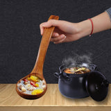 Maxbell Natural Wooden Bamboo Ladle Scoop For Soups, Sauces, Casseroles, Porridge S - Aladdin Shoppers