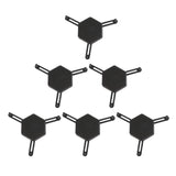 Maxbell 6pcs Cup Stacking Rack Set Kitchen Cabinet Shelf Mug Organizer Black