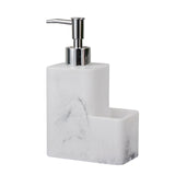 Maxbell Refillable Resin Soap Dispenser Marble Surface for Countertop Kitchen