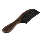 Maxbell Handmade Wood Comb Handheld Scalp Massage Brush Detangling Comb W/ Handle