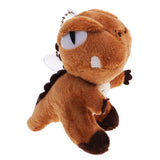 Max Mini Plush Dinosaur Pendant Stuffed Doll Keychain Backpack Accessories Brown