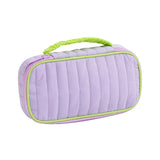 Maxbell Portable Makeup Bag Cosmetic Bag with Handle Sundries Storage Bag Purple