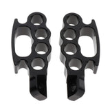 Max Maxb Universals Flying Knuckle Footpegs Footrests Custom Pedal For Harley Black