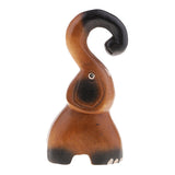 Max Thailand Elephant Wooden Statue Model Southeast Asia Style Home Decoration S
