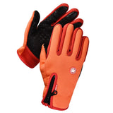 Maxbell Winter Gloves Nonslip Thermal Gloves for Outdoor Running Sports Motorcycle Orange M