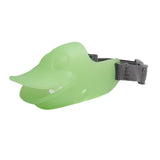 Max Luminous Dog Muzzle Duckbill Duck Face Lip Adjustable Mouth Cover Green XL