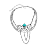 Maxbell Arm Bracelet Arm Cuff Chain Gift Armlet Charms Tassel Alloy for Engagement Style A