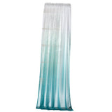 Max Maxb Window Valance Drape Blue Gradient Color Sheer Voile Curtain Panel 140x175cm