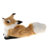 Maxbell Simulation Plush Stuffed Sleeping Fox Toy Doll For Kids Gifts Size_B