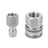 Max Stainless Steel 3/8 Male and Female Adaptor Pressure Washer Hose Connector