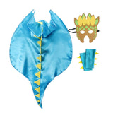 Maxbell Dragon Clothing Trick or Treating Cape Cosplay Cartoon for Halloween Gifts Azure