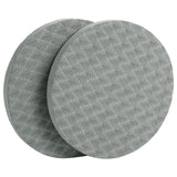 Maxbell Anti Slip Small Round Knee Pad Yoga Mats 2 Pieces Portable for Gym Exercise Gray