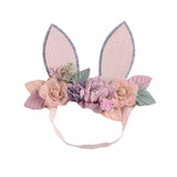 Maxbell Creative Bunny Ears Headband Decor Woodland for Festival Fancy Dress Newborn Style B