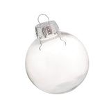 Maxbell 6x Clear Christmas Ball Ornaments Party Supplies for Bedroom Christmas 8cm Argent