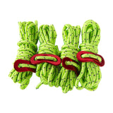 Maxbell 4Pc 6.65ft Trip Reflective Nylon Cord Tent Guy line Rope for Outdoor Green