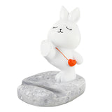 Maxbell Bunny Desktop Phone Holder Creative Bracket Cradle Figurine for Home Office Standing
