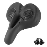 Maxbell Mountain Bike Seat Cushion Shock Absorbing for Cycling Parts Road Bikes Black