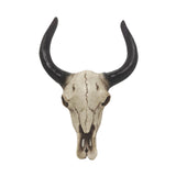 Maxbell Bull Head Wall Sculpture Rustic Realistic Resin Small for Housewarming Gift