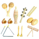 Maxbell Percussion Instruments Toy with Storage Bag Musical Instrument Set for Boys 9-piece 0.805Kg