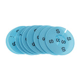 Max Maxb 10x Clothing Rack Size Divider Wardrobe Round Hanger Dividers Light Blue S
