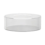Maxbell Acrylic Cylinder Display Riser Round Tabletop Decoration Base for Birthday D25cmxH10cm
