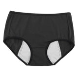 Women Leak Proof Menstrual Underwear Panties Seamless Briefs M Black