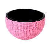 Max Plastic Hanging Flower Pot Planter Basket for Plant Holder+Chain Pink- L
