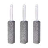 Maxbell Pumice Stone with Handle Limescale Remover for Swimming Pools Kitchen Tiles 3Pcs