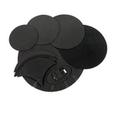 Maxbell 10Pcs Drum Mute Pads Hi Hat & 2 Cymbal Mutes Quiet Practicing Pad Reusable