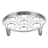 Max Stainless Egg Steamer Rack for Instant Pot Pressure Cooker & Egg Slicer 8cm