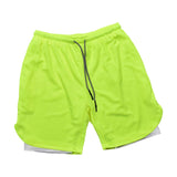 Maxbell Men's 2 in 1 Running Shorts Summer Sports Shorts for Yoga Sports Training Green XL