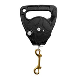 Max Dive Reel 150ft Line Clip Kayak Anchor for SMB Wreck Scuba Diving Black