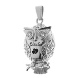 Maxbell Chubby Perched Crystal Owl Bird Memorial Keepsake Ash Urn Pendant Uncle