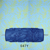Max 5'' Embossed Paint Roller Sleeve Wall Stencil Brush Flower Pattern Decor #6