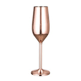 Maxbell Champagne Flute Glasses Stemware Desktop Drinking Vintage Style Copper