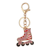 Maxbell Rhinestone Key Chain Car Key Ring Accessory Crystal Bag Decor Keyring Pink - Aladdin Shoppers