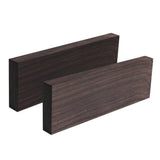Maxbell 2 Pieces Ebony Wood Blank Lumber for Musical Instrument Luthier Supplies