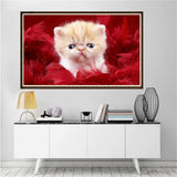 Maxbell DIY Diamond Painting Embroidery Cross Crafts Stitch Kit Cute Cat
