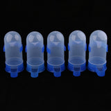 Max 5 Pcs Bird Pigeon Parrot Automatic Feeder Water Food Dispenser Blue L