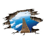 Max Self-adhesive Waterproof DIY 3D Sticker Mural f/Stairway Floor Wall Decor B