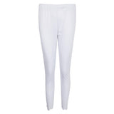 Maxbell Women's Solid Capri Leggings Sports Yoga Running Fitness Pants Plus Size White 2XL