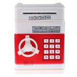 Maxbell Automatic Electronic Cash Roller Piggy Bank Coin Money Saving Box White
