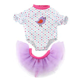 Max Lovely Dotted Jumpsuit Skirt Set for 18inch Doll Dress Up Accs